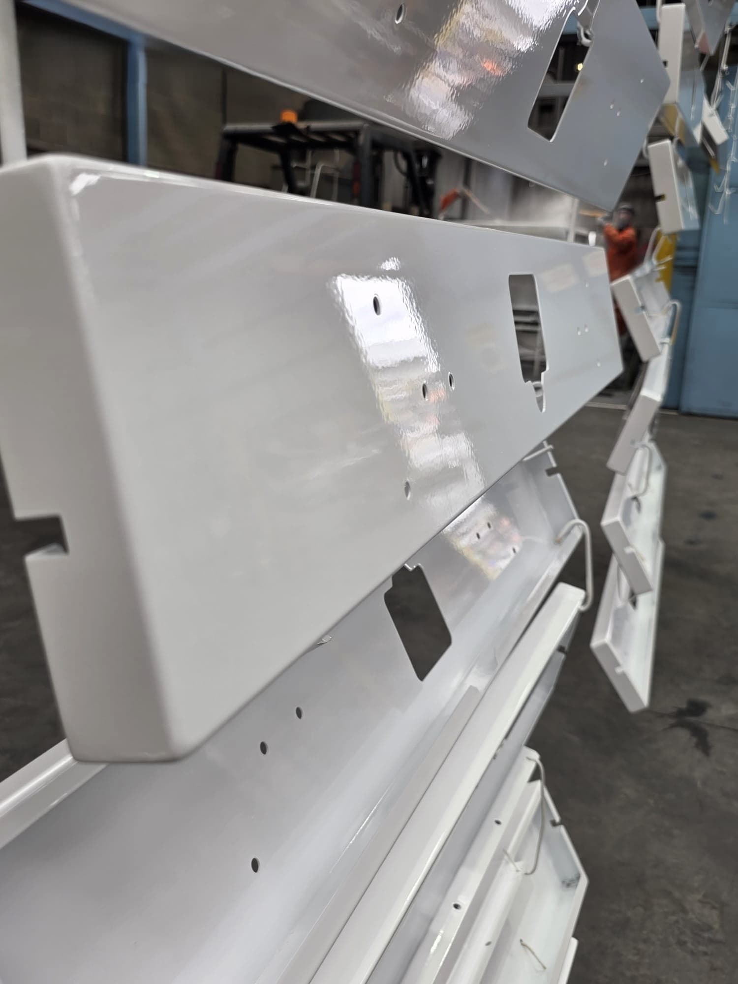 Powder coated industrial component sample 3